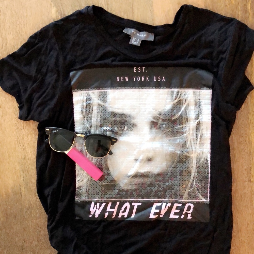 “WHATEVER” Black Tee | SML